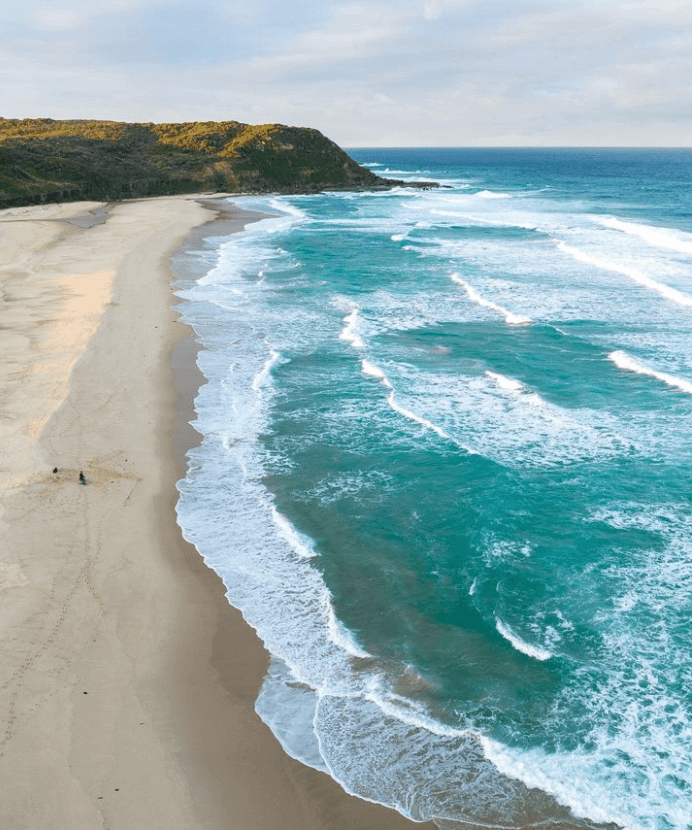 Biridie beach by Above Central Coast nudest beach on Central Coast